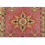 Tapis de style tribal en laine rose noué à la main 2 pi 11 po x 9 pi 10 po Kazak