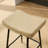 26" Faux Leather Upholstered Backless Saddle Bar Stool with Metal Frame-777344755-772200828