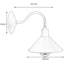 Shaliqua Industrial Armed Wall Sconce — Vintage Industrial Cone Shade, E27 Compatible.-210765148