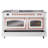 ILVE Nostalgie II Noblesse 60 in Dual Fuel Range 7 Burner, Griddle, Frenchtop-103962535-103962552