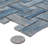 Cassis Dog Bone Basketweave 10 In. X 10 In. Porcelain Mosaic Tile-114362935