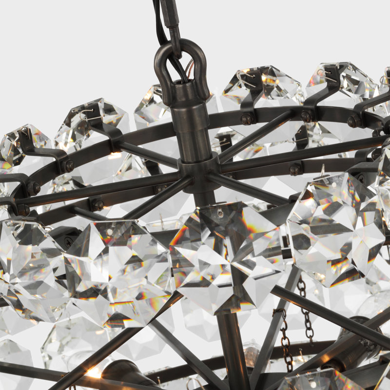 Sanger 12 - Light Chandelier, Bronze