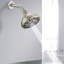 Pomme de douche 4,72 po en nickel brossé - haute, 6 modes réglables, colmatage, options de débit de 1,8 gal / min, colmatage,