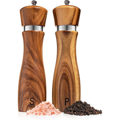 Wooden Salt & Pepper Grinder Set