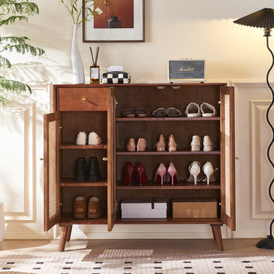 Armoire à chaussures de style français avec rangement rétro