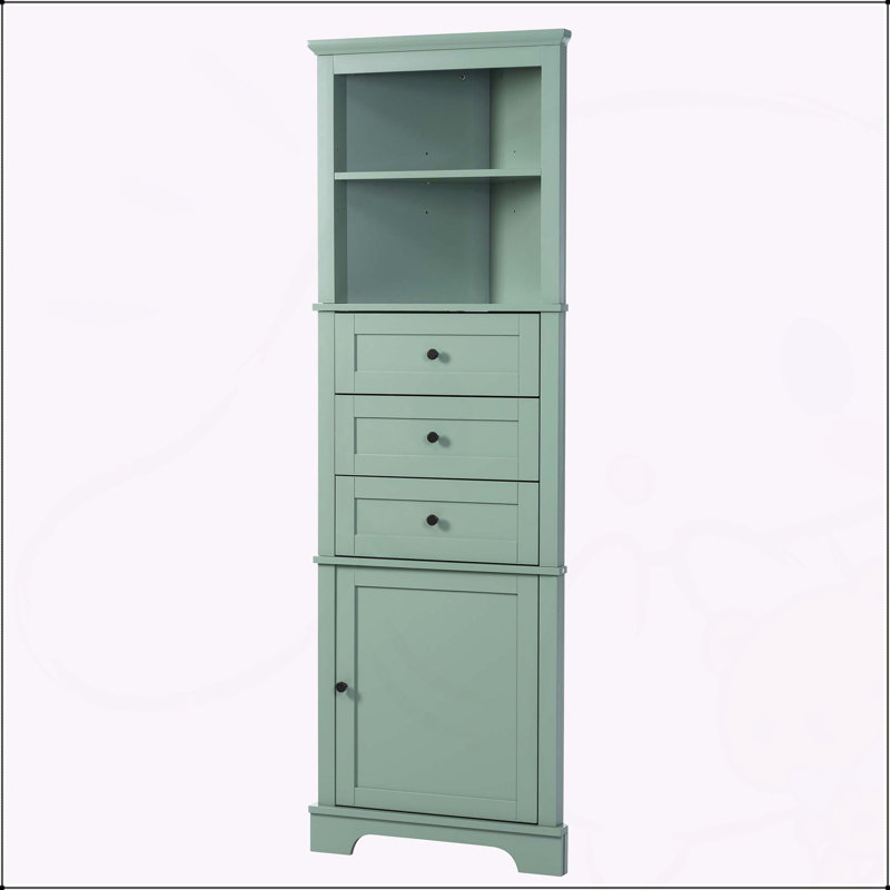 Versatile Triangle Cabinet With Multiple Storage Options For Various Rooms