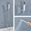 Système de douche complet avec valve brute et pomme de douche à pluie de 12 pouces-110974299