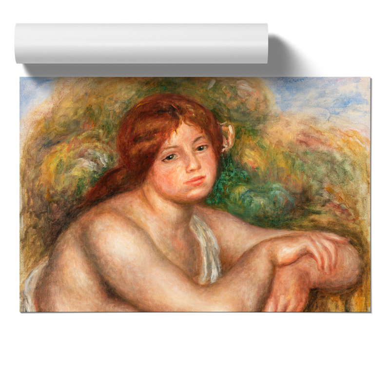 Nude Woman by Pierre Auguste Renoir - Frameless Print, 59cm H x 84cm W x 0.1cm D