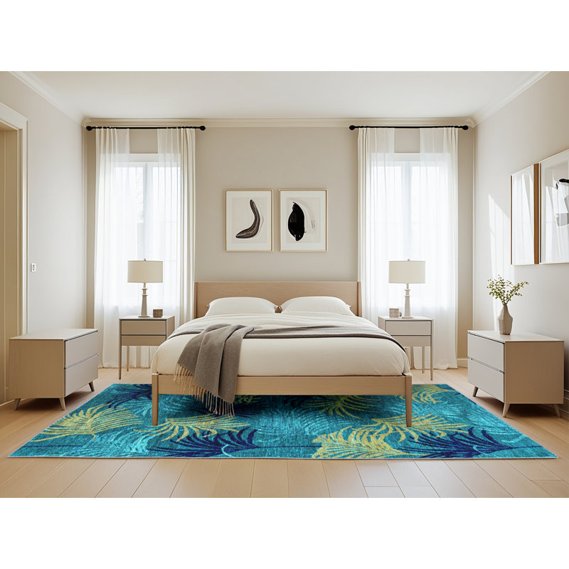 Belser Indoor Rug, Rectangle 5' x 8'