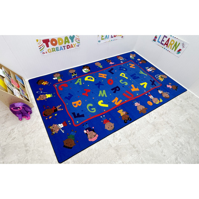 Tapis KidCarpet Friends Together Friendship, Rectangle 6 pi x 8 pi 6 po