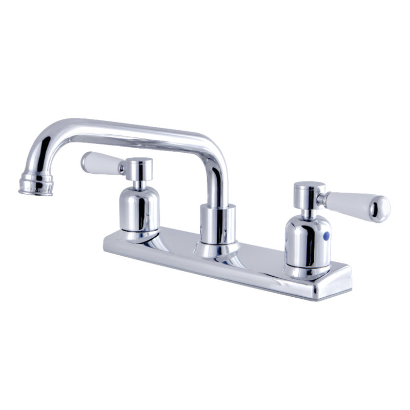 Robinet de cuisine central Kingston, Chrome poli