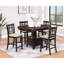 Table à finition châtaignier, option d'extension, structure élégante, attrait de grain de bois naturel, repas pour 4 personnes brun moyen, fusion classique et contemporaine, utilisation de la pièce-559823639