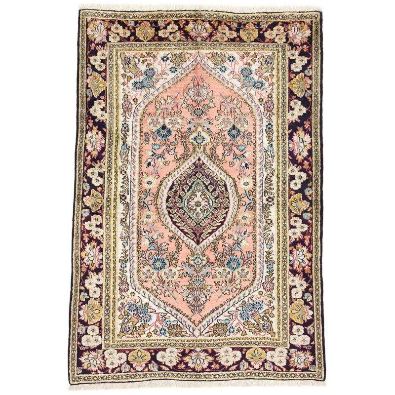 Rectangle 103 cm x 156 cm Oriental Hand Woven Area Rug