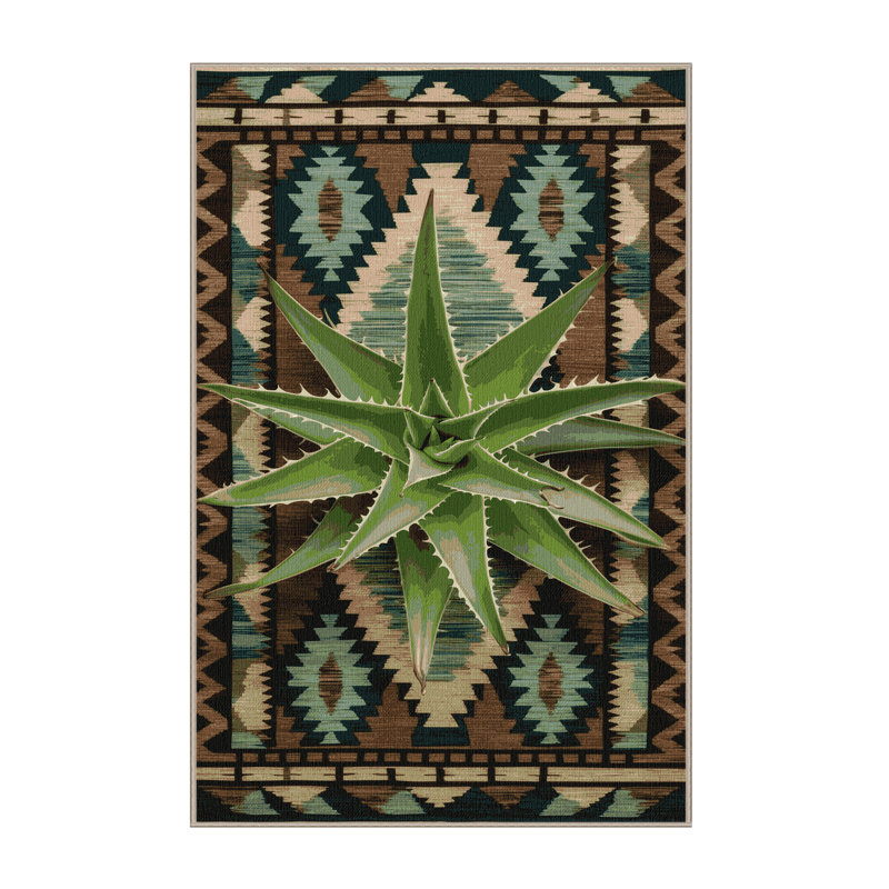  Tapis lavable Aloe Vera, Tapis de couloir 2 pi x 4 pi