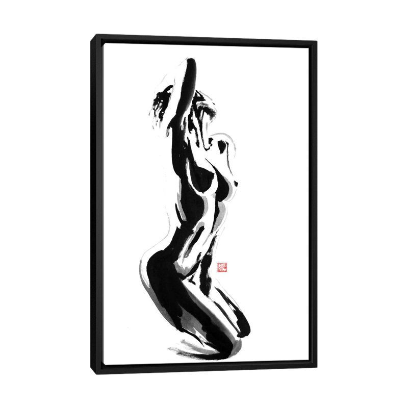 In The Light by Péchane - Painting on Canvas, Black Framed, 101.6 cm H x 66.04 cm W