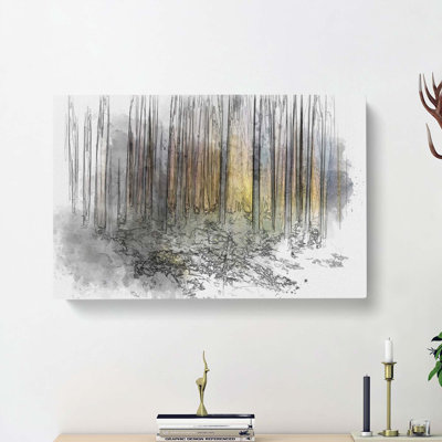Forest Dreams in Abstract - Wrapped Canvas