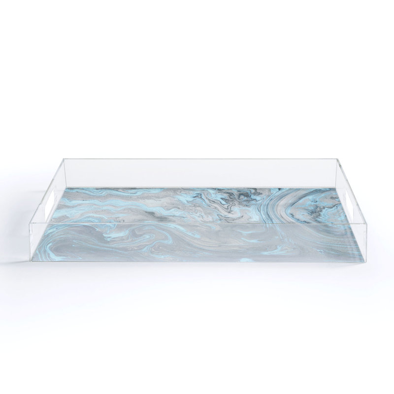 Repose-pieds / plateau en acrylique Argyropoulos, H 1 po x l 8 po x L 6 po