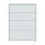 Modern minimalistic chest of drawers with 4 drawers, engineered wood-124889413-124889415