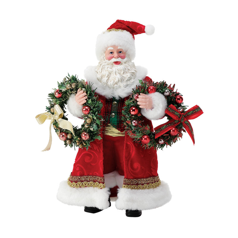 Figurine Père Noël possible avec deux couronnes «Tout ce qui brille»
