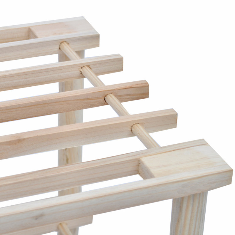 20 Pair Solid Wood Shoe Rack