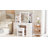 Adriel 55.1"h Makeup Vanity Desk With 9 Drawers, Glass Top & Power Outlet