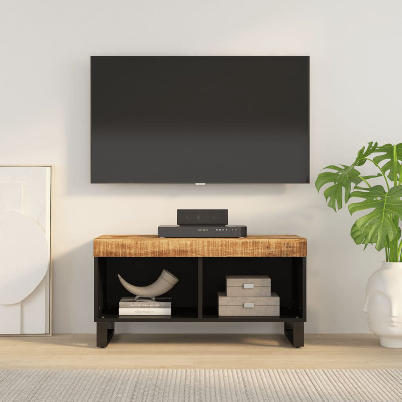 Wixom Unfinished TV Stand for TVs up to 32", Natural Mango