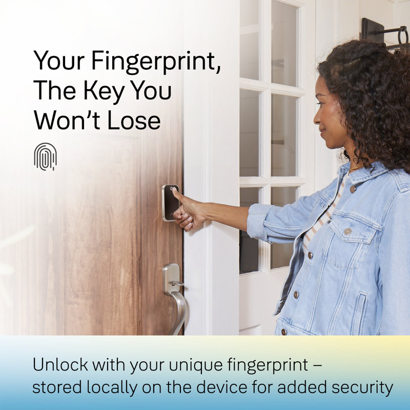 Yale Assure Lock 2 Touch Key-Free Touchscreen Smart Lock with Fingerprint Scanner and Bluetooth, Lifetime Brass, Bluetooth
