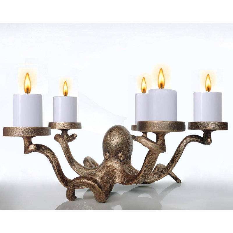 Iron Octopus Tealight Holder 