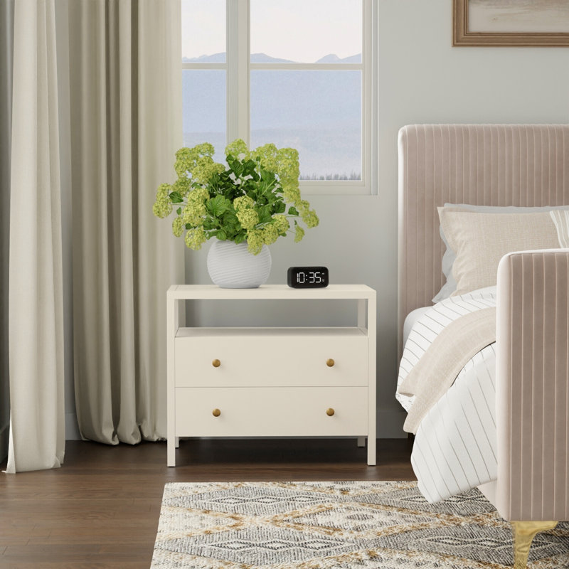 Gracie 27.6'' W Nightstand, White