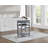 Mobile Rolling Kitchen Island Trolley Serving Cart with Underneath Drawer & Slide-Out Wire Storage Basket-1493833429