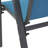 6 Piece Blue Patio Dining Chairs, Lightweight Stackable Textilene Fabric Arm Chairs with High Backrest and  Metal Frame for Backyard and Beach-1840540260