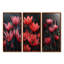 Monochromes rouges, noirs, pissenlits, gouttes de pluie-1756155463-1756155468-1756155462