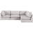 Tupman Upholstered 120 " Linen L-Shaped Seating Component-369503027