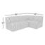 Ensemble de canapé modulaire rembourré 4 pièces avec coussins Sunbrella Praia-107485346
