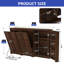 Buffet inclinable en bois à 6 tablettes avec prises USB -106893700