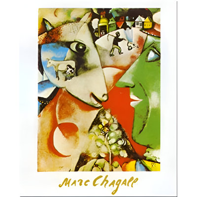 " I And The Village " by Marc Chagall