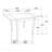 Rectangular 52-Inch Extension Dining Table, Cappuccino