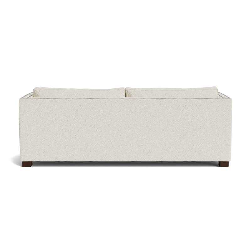 Keaton With Nails 84 Sofa, Brushed Nickel, Berber - Cream, Sienna