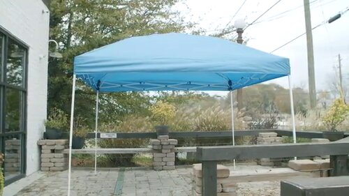 Flash Furniture 8'x8' Outdoor Pop Up Event Slanted Leg Canopy Tent With  Carry Bag, Canopies, Sports & Outdoors