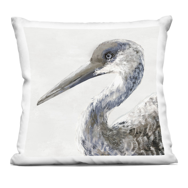 Coussin décoratif Sand Crane Portrait par Jacob Q