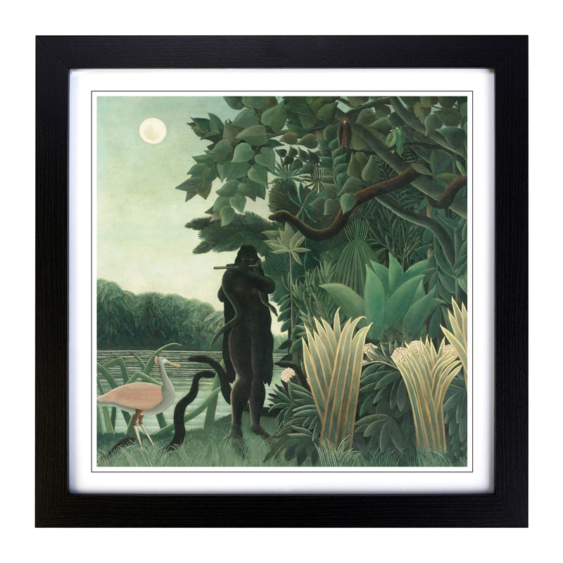 Henri Rousseau - Single Picture Frame Print, Black