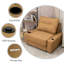 Fauteuil convertible capitonné l 41 po Cournoyer-433490364-433490365