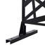 Écran d'intimité pour la piscine et l'intérieur - H 76 po Panneaux de clôture en métal noir pour patio 48 po 76-127672850