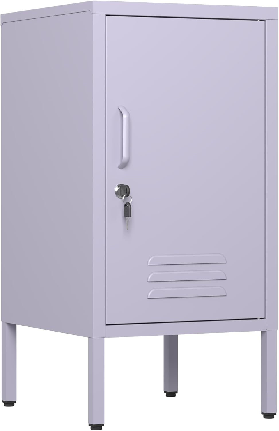 Williston Forge Metal Locker End Table - Modern Minimalist Side Table ...