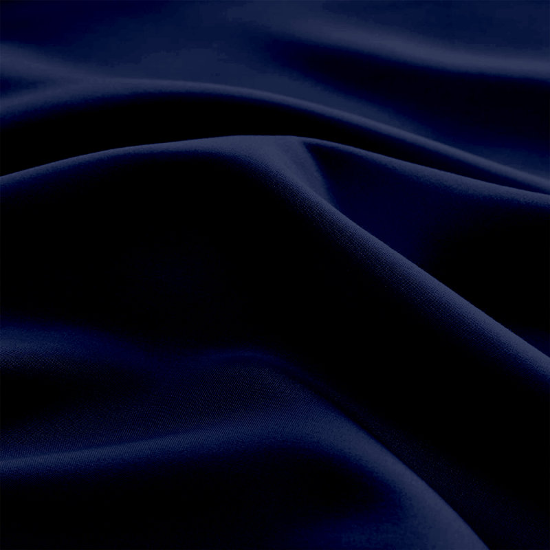 Iaan Soft Microfiber Brushed 40 cm Deep Fitted Sheet, Double, King, Double (4'6), Navy