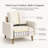 Statura 32" Mid-Century Square Arm Accent Chair, Sofa Chair, White-1025096271