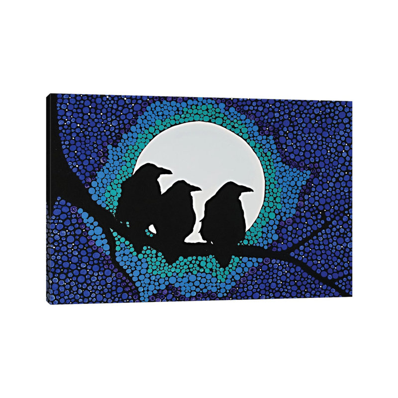 We Three Ravens by Rachel Olynuk - Wrapped Canvas Gallery-Wrapped Canvas Giclée, 66.04 cm H x 45.72 cm W x 1.91 cm D