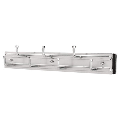 Rev-A-Shelf Sliding Pullout Rack Organizer for Belt, Tie, and Scarf Closet Storage, Chrome 