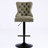 Pu Leather With Adjustable Height, Comfortable Back For Home Pub Kitchen Island  Olive , 2 Chairs-1601769633