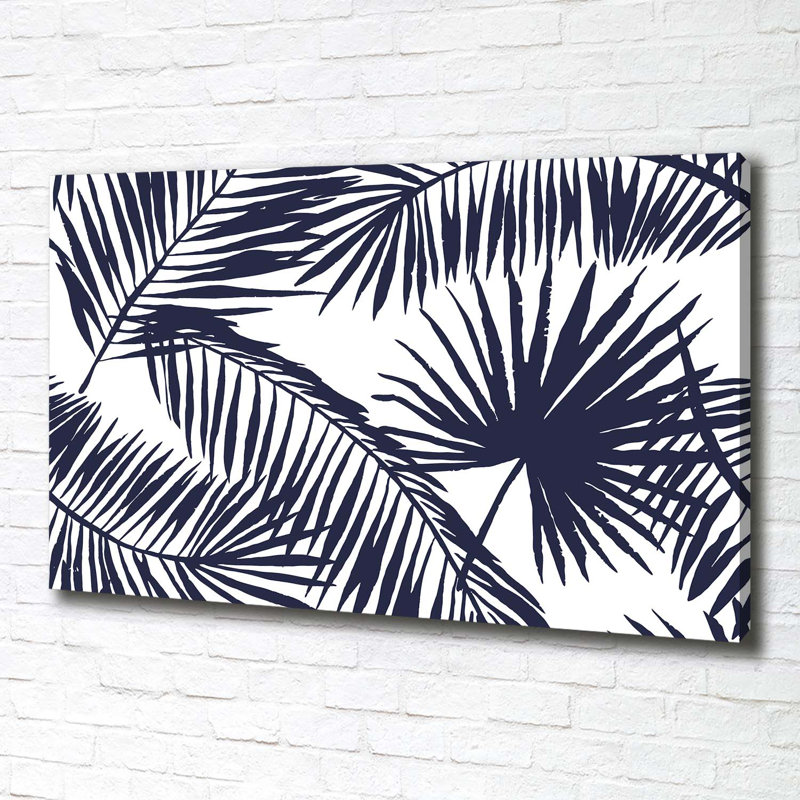 Leaves Of Palm - No Frame Print on Canvas